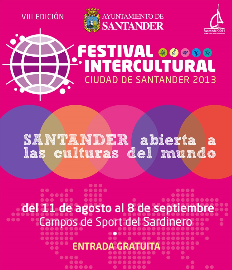 Cartel Festival Intercultural de Santander 2013