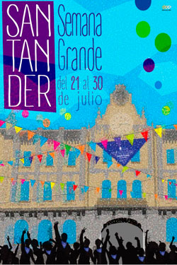 Cartel de la Semana Grande de Santander 2017.
