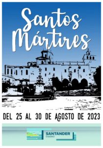 Cartel de Fiestas de Los Santos Mártires - Agosto 2023