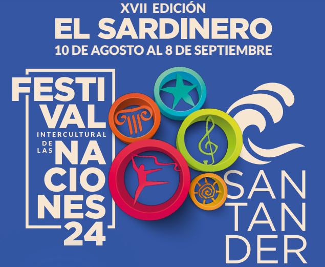 Cartel del XVII Festival Intercultural de las Naciones 2024 en Santander